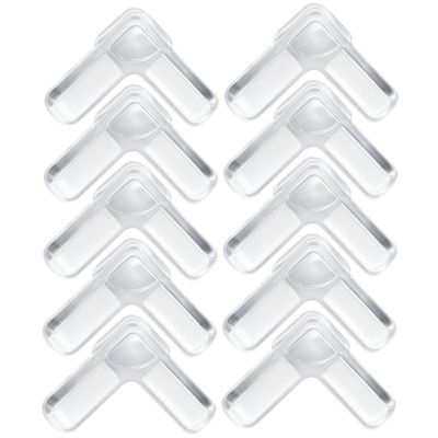 Wzmocnione narożniki ochronne do mebli – bezbarwne zabezpieczenia szafek i stołów 10 sztuk